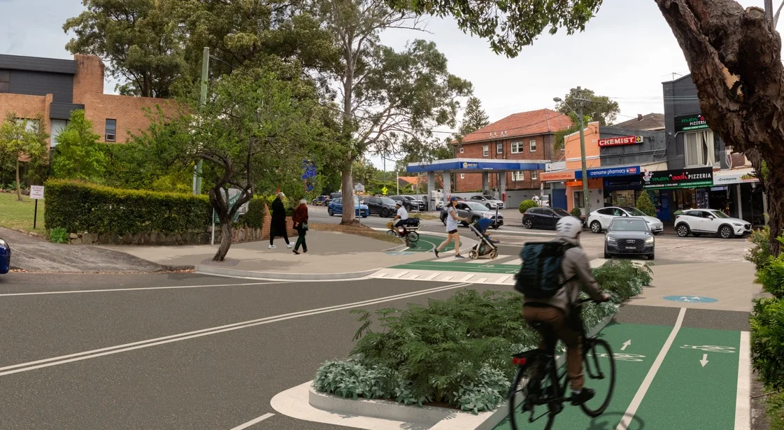 Mosman cycleway route